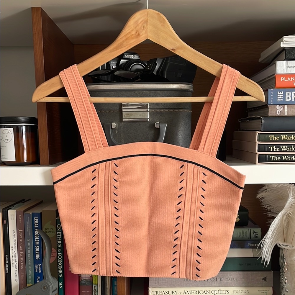 Peach Sleeveless Women's Top